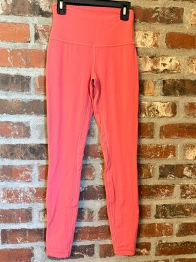 P119 - lululemon athletica Align Double Lined Coral High-Rise Leggings
